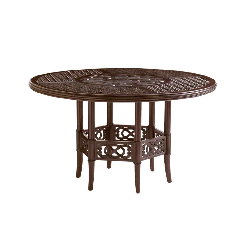 Dining Table W-Cast Top Brown