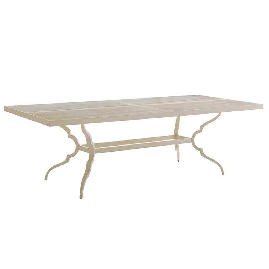 Dining Table W-Porcelain Top Brown