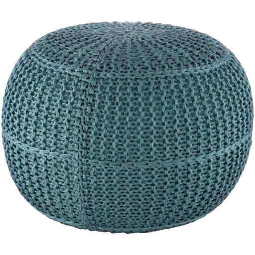 Dita Dtpf-002 Pouf 14"H x 20"W x 20"D / Aqua