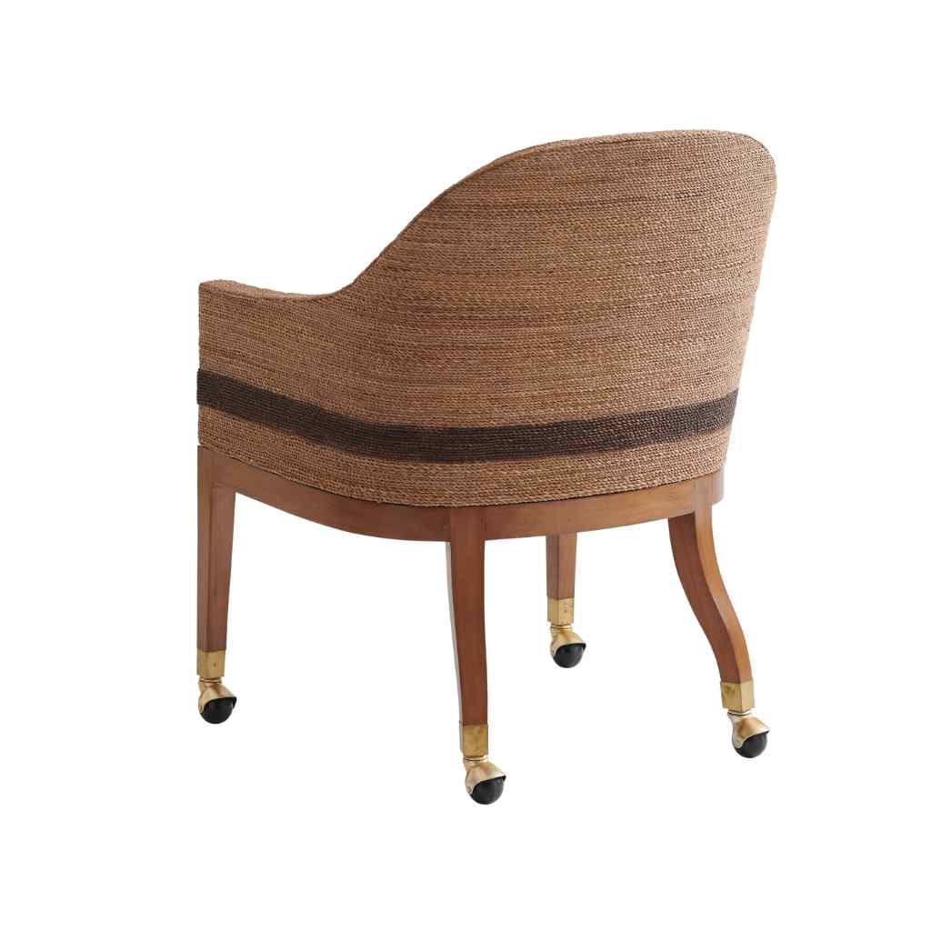 Dorian Woven Arm Chair Brown