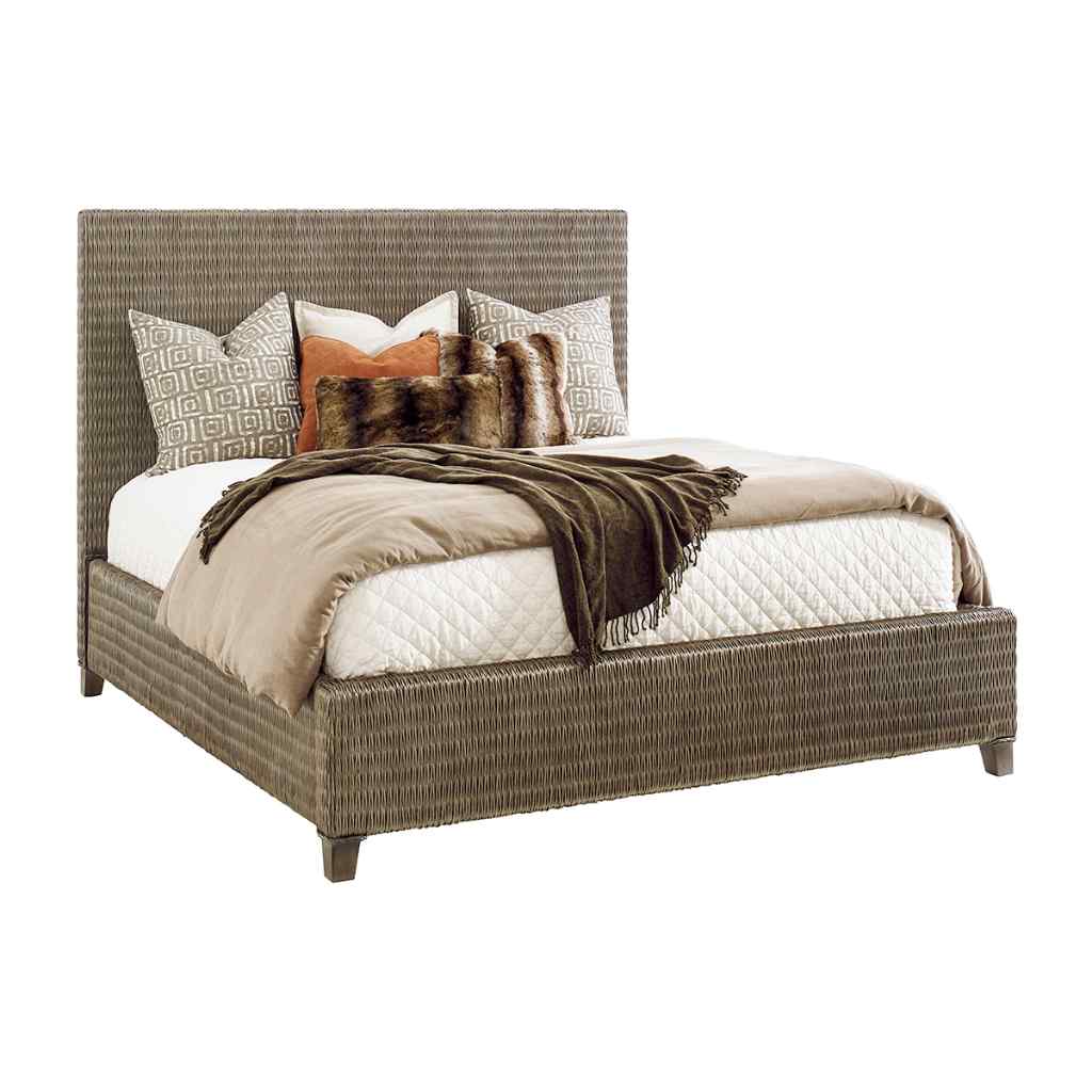 Driftwood Isle Woven Platform Bed Queen / Driftwood