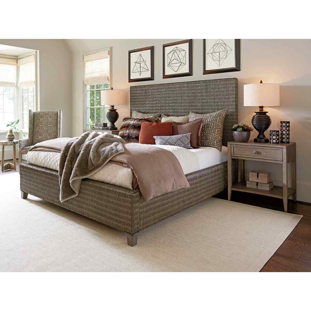 Driftwood Isle Woven Platform Bed King / Driftwood