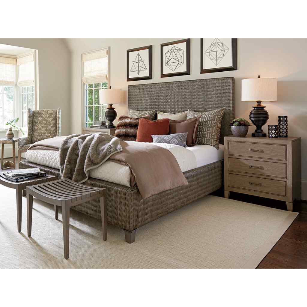 Driftwood Isle Woven Platform Bed King / Driftwood