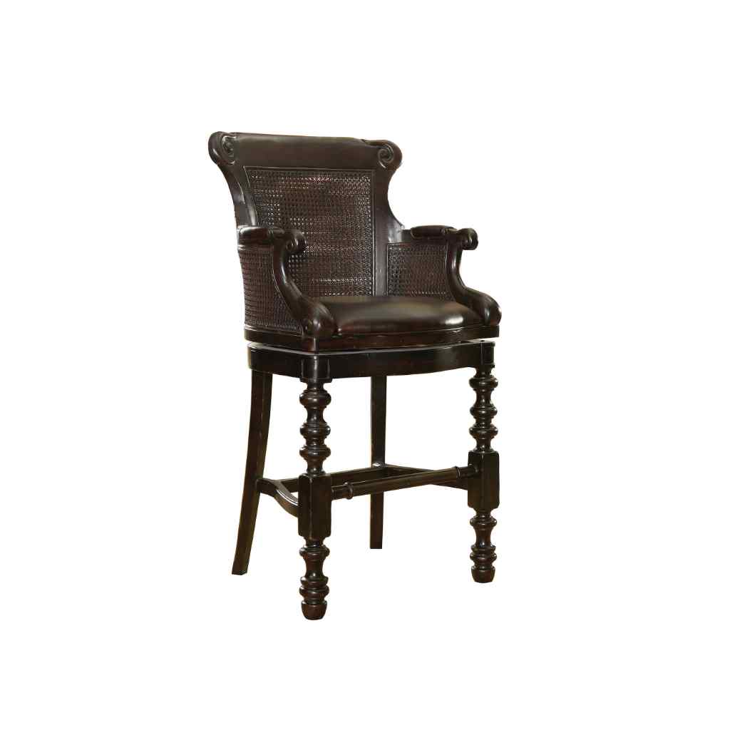 Dunkirk Swivel Bar Stool Brown