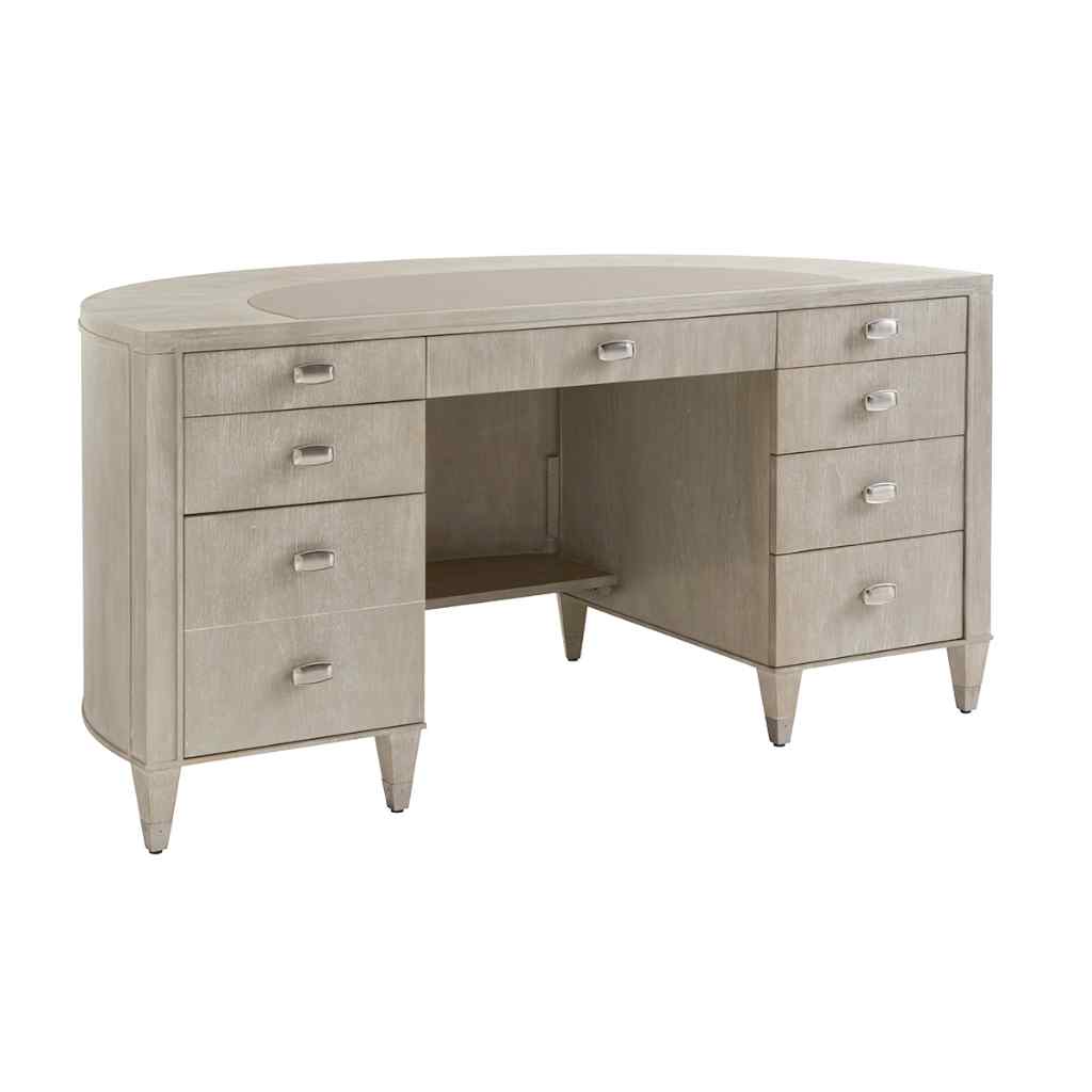 Dylan Demilune Desk Brown