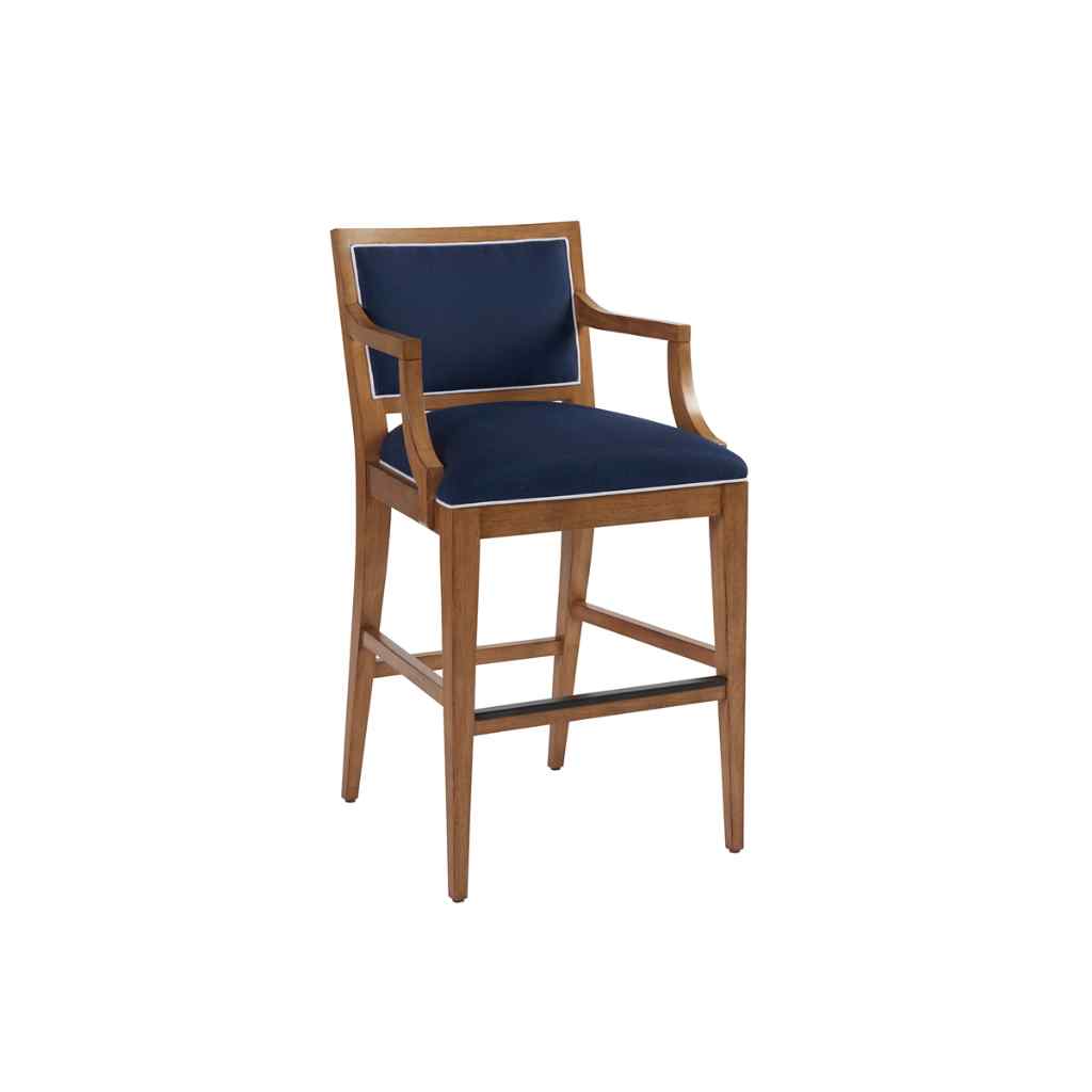 Eastbluff Upholstered Bar Stool - Newport Blue