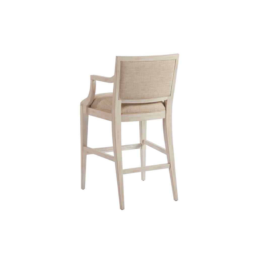 Eastbluff Upholstered Bar Stool - Newport Sailcloth