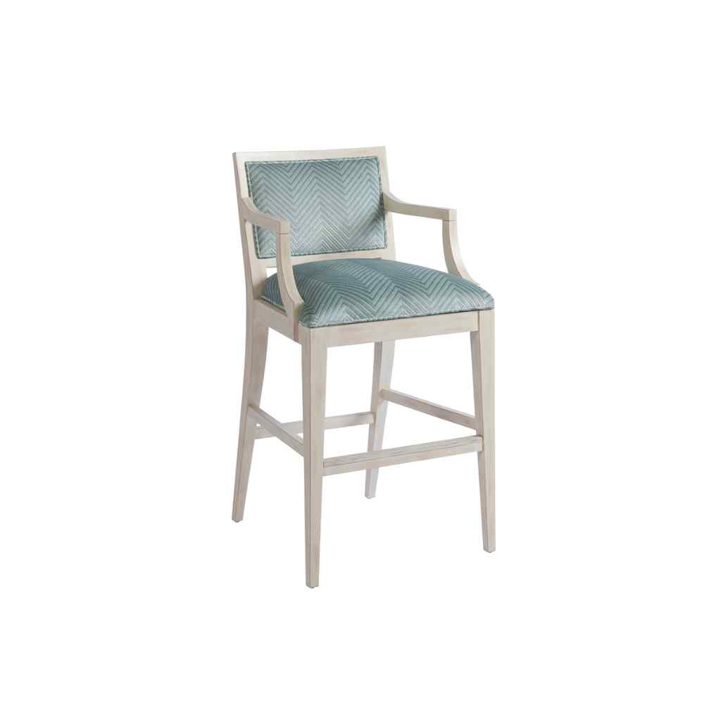 Eastbluff Upholstered Bar Stool - Newport Seaglass