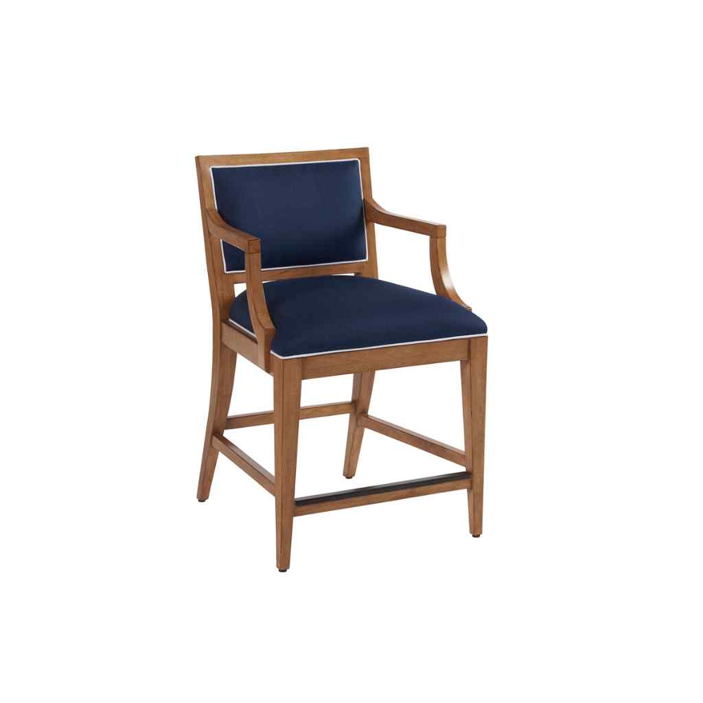 Eastbluff Upholstered Counter Stool - Newport Blue