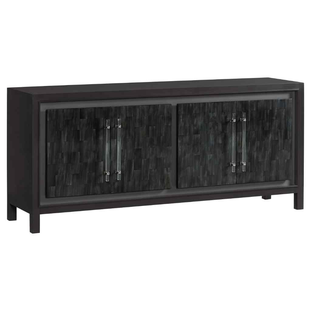 Elation Gray Media Console Brown