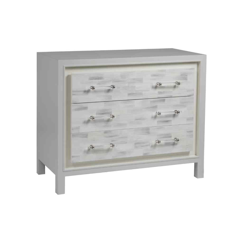 Elation White Hall Chest Brown