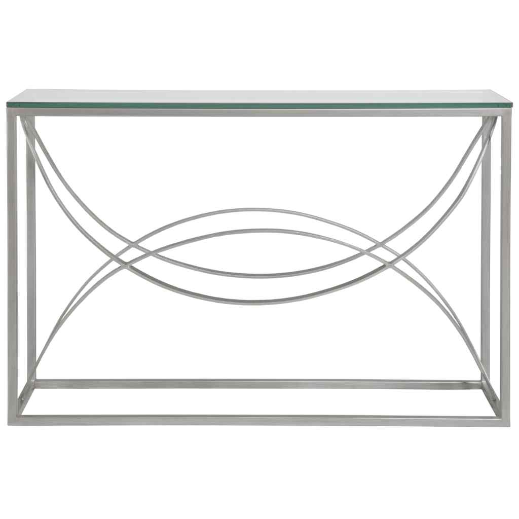 Ellipse Console - Metal Designs Silver Leaf