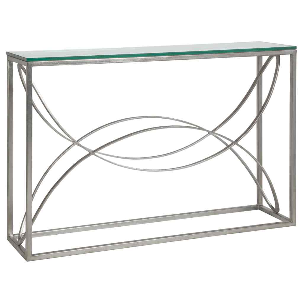 Ellipse Console - Metal Designs Silver