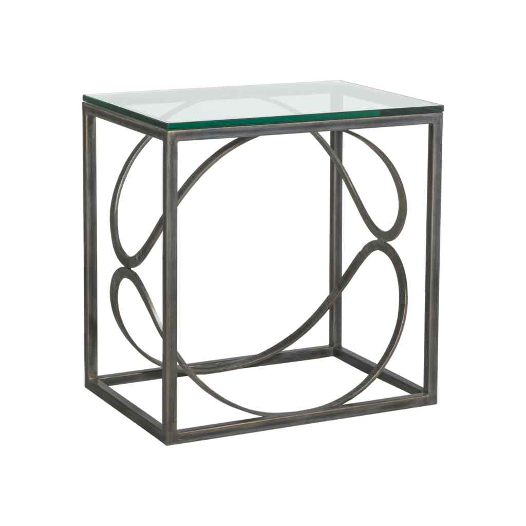 Ellipse Rectangular End Table - Metal Designs St Laurent