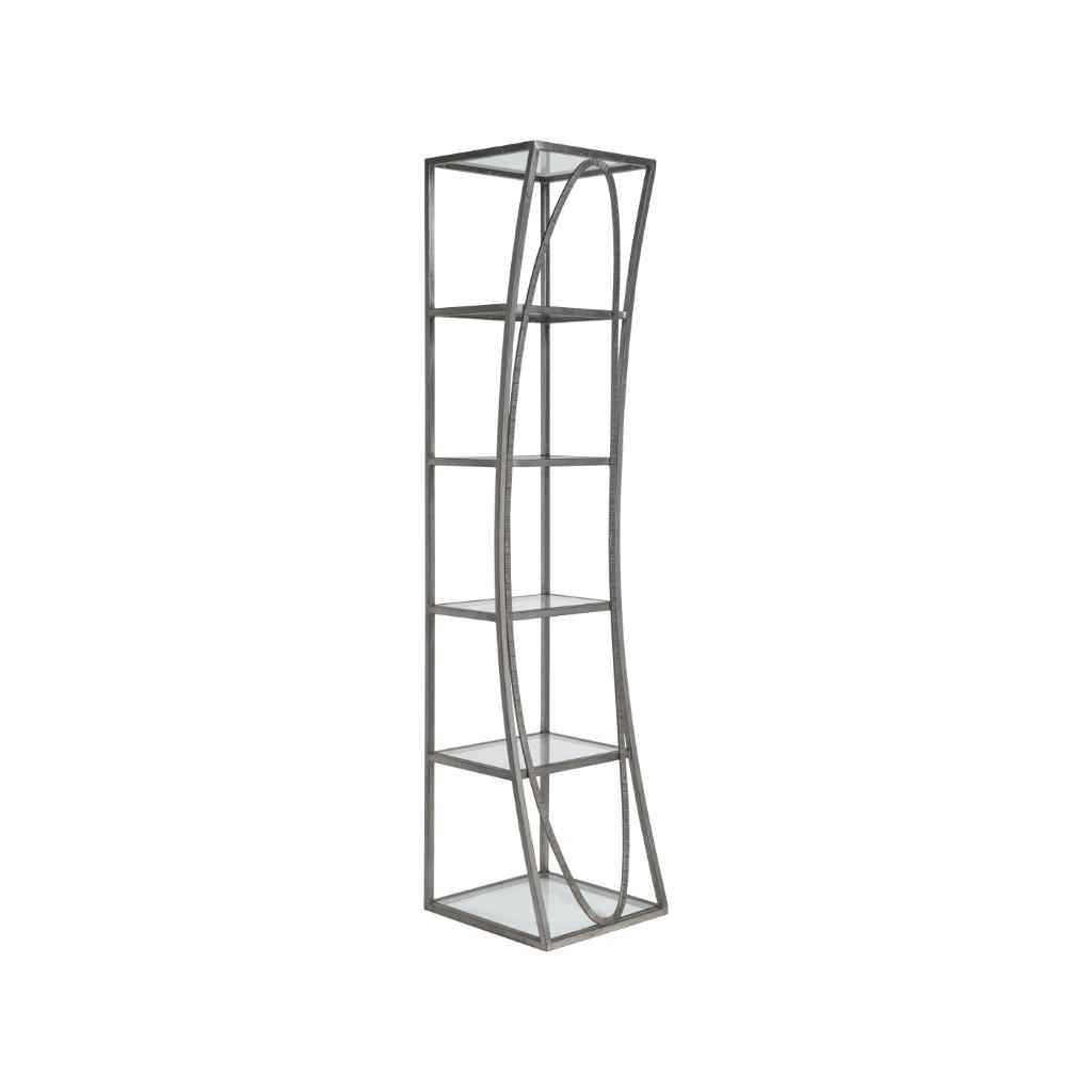 Ellipse Slim Etagere - Metal Designs Silver