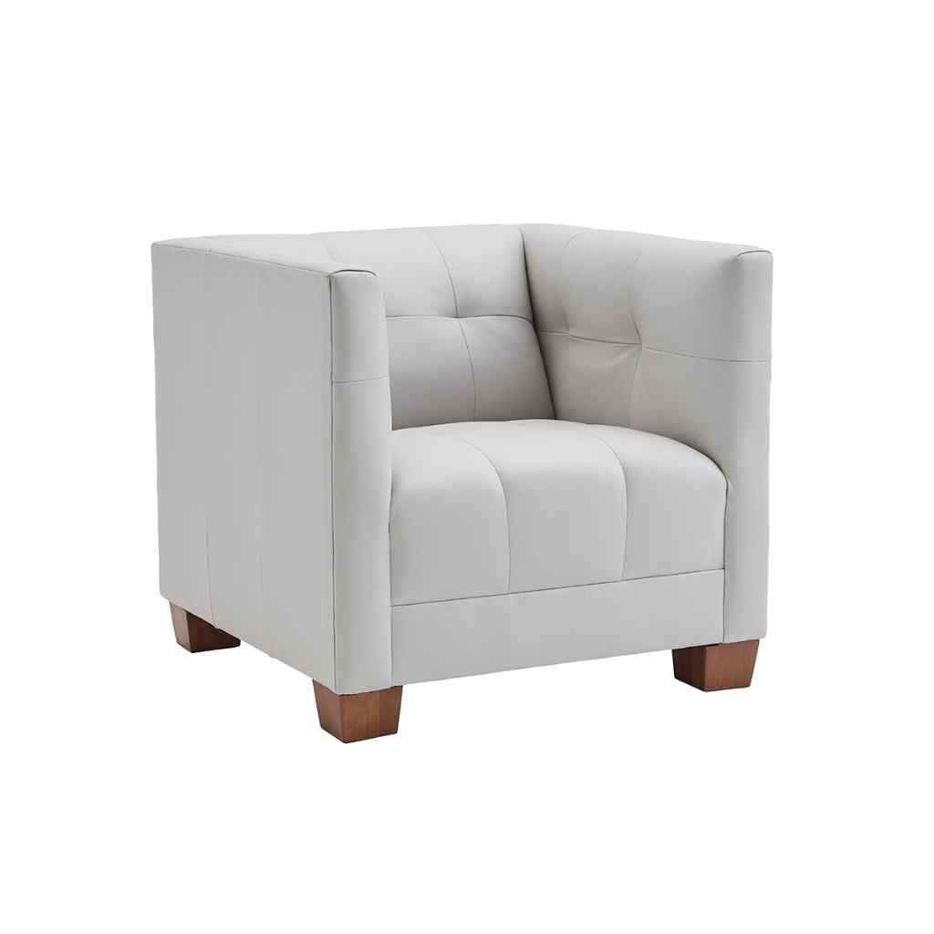 Emilia Leather Chair Brown
