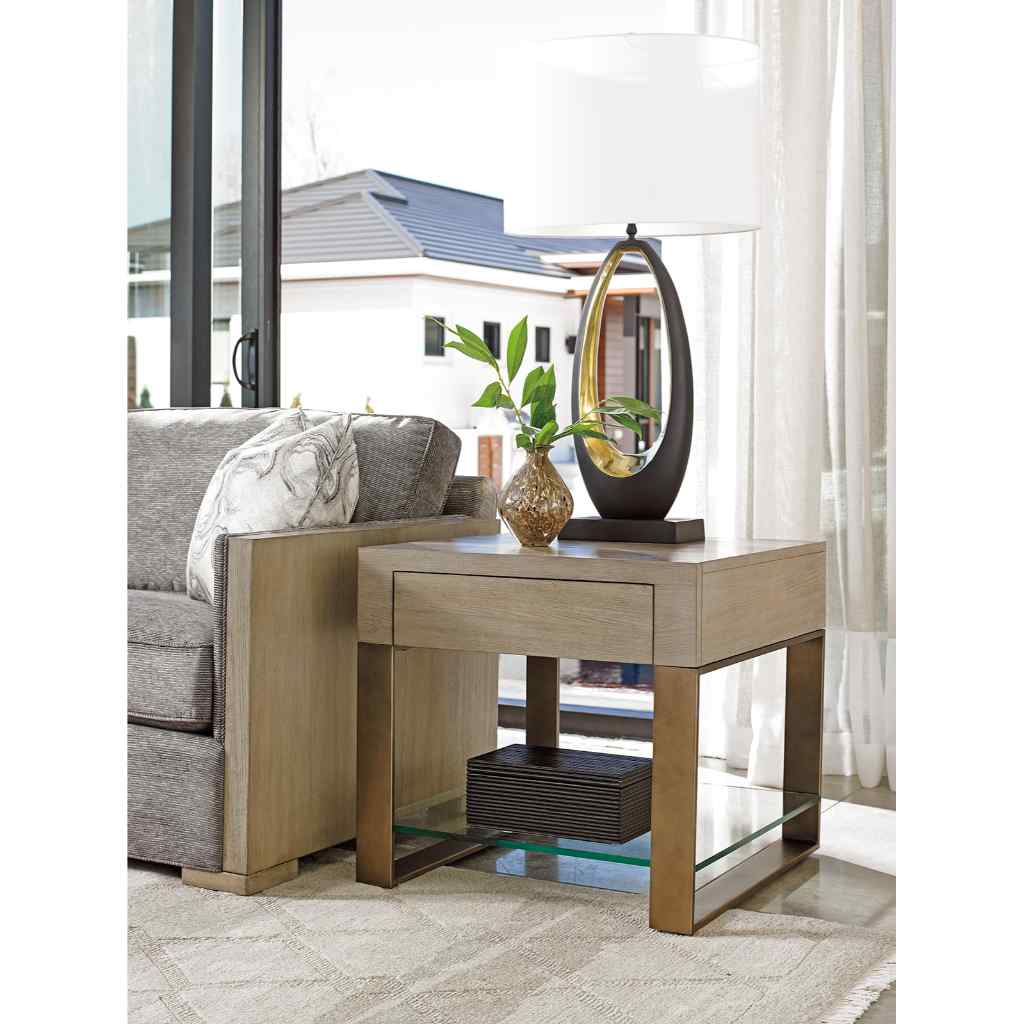 Empire Square End Table Brown