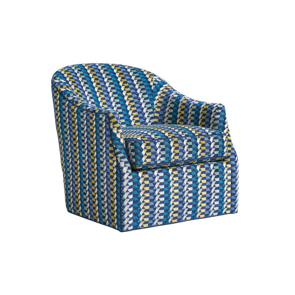 Escala Swivel Chair Silver Leaf