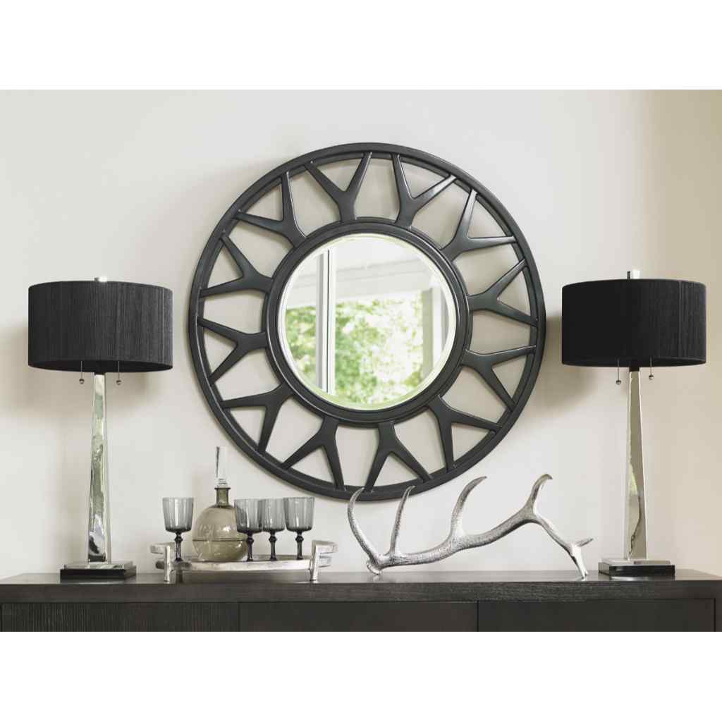 Esprit Round Mirror Brown