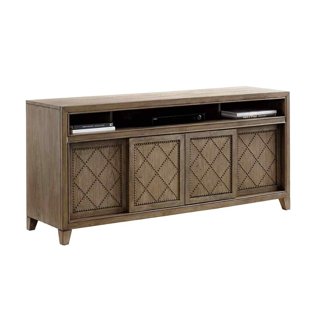 Fairbanks Media Console Hatteras Gray