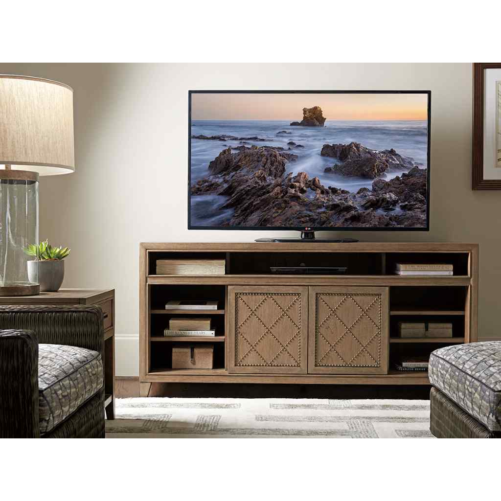 Fairbanks Media Console Hatteras Gray