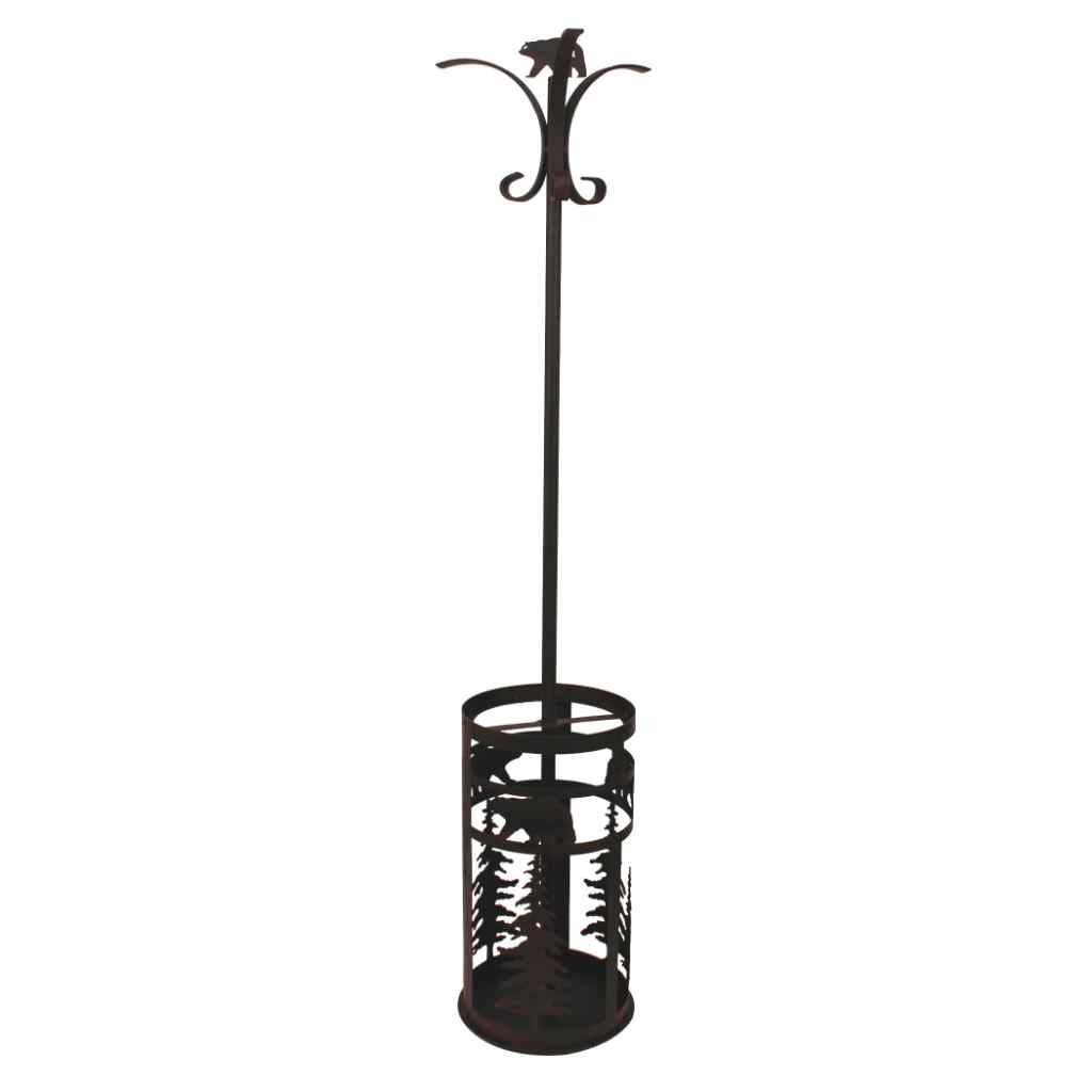 Feather Tree Umbrella Stand Burnt Sienna