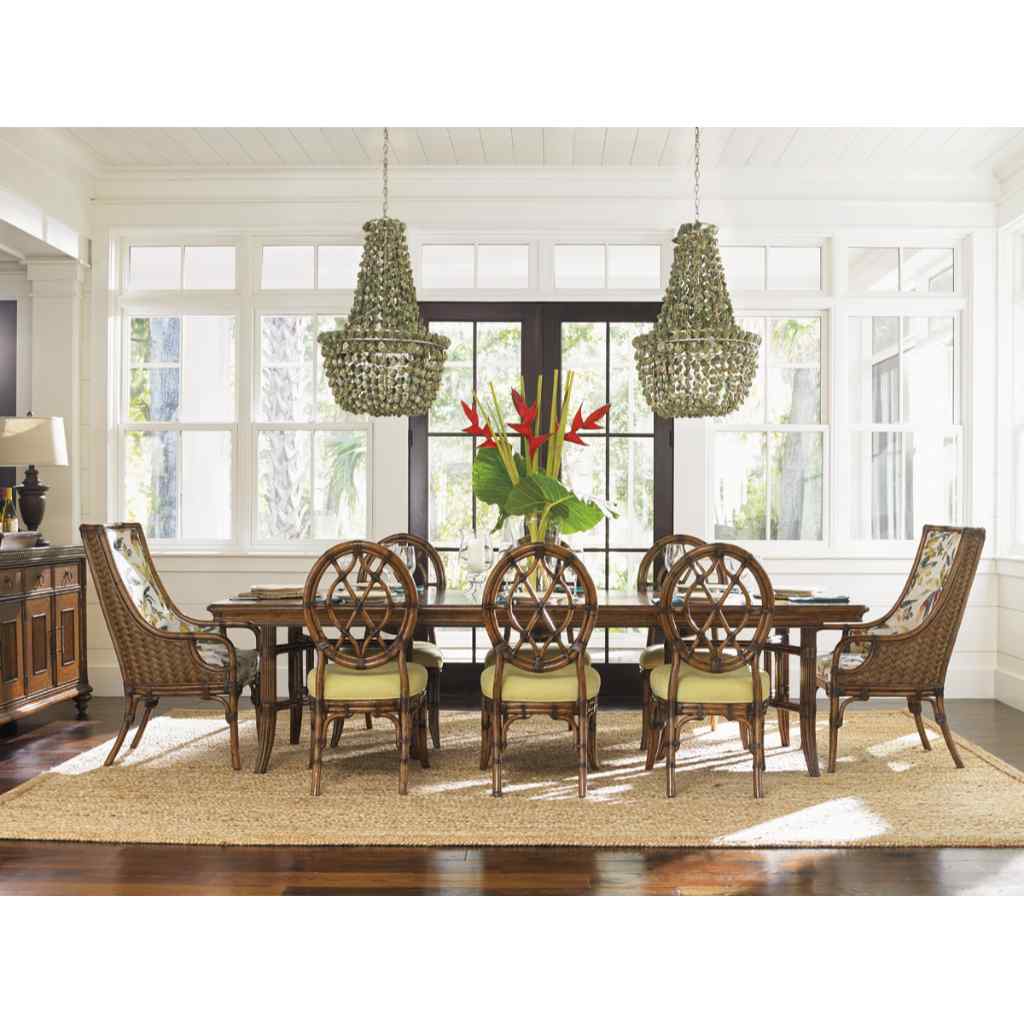 Fisher Island Rectangular Dining Table Brown