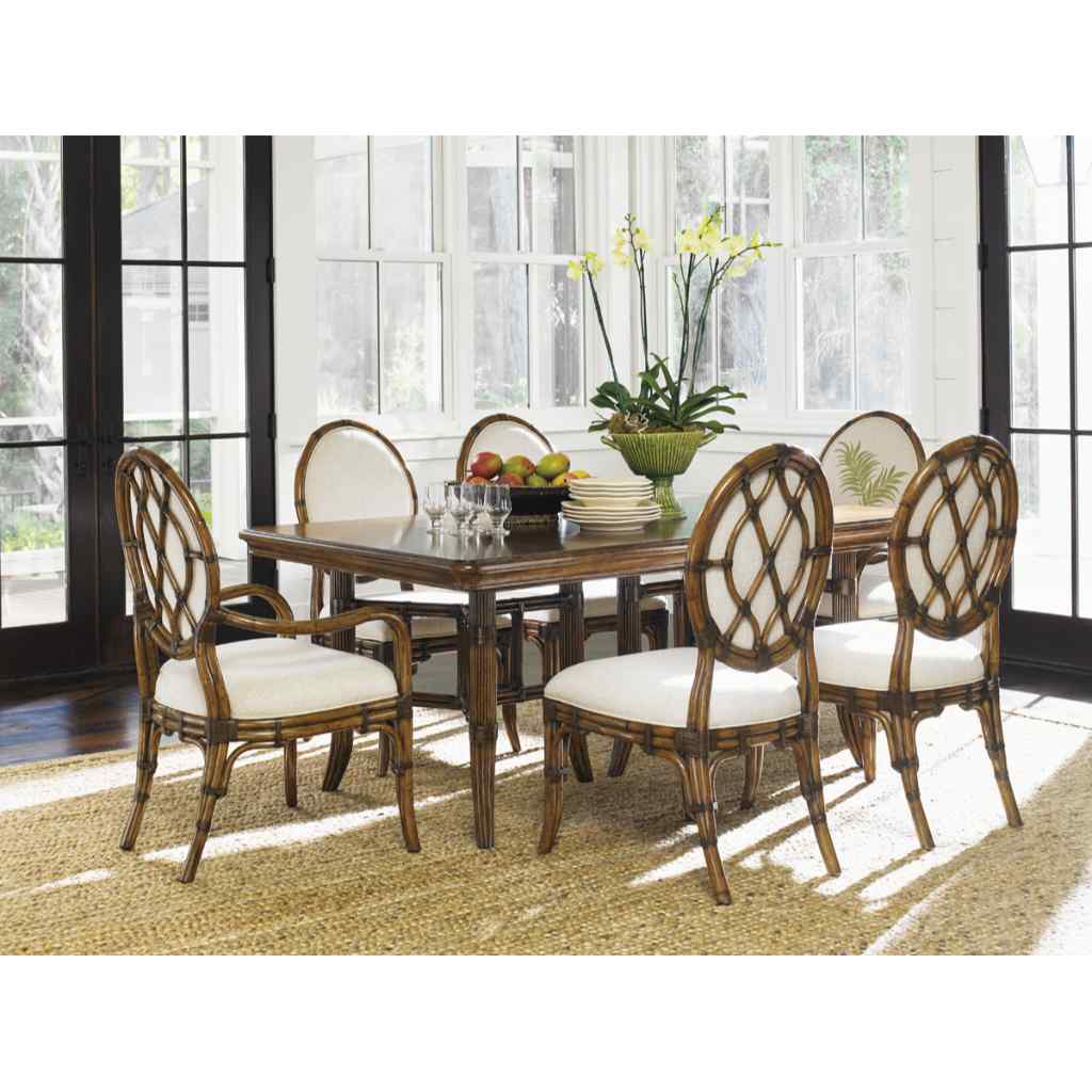 Fisher Island Rectangular Dining Table Brown