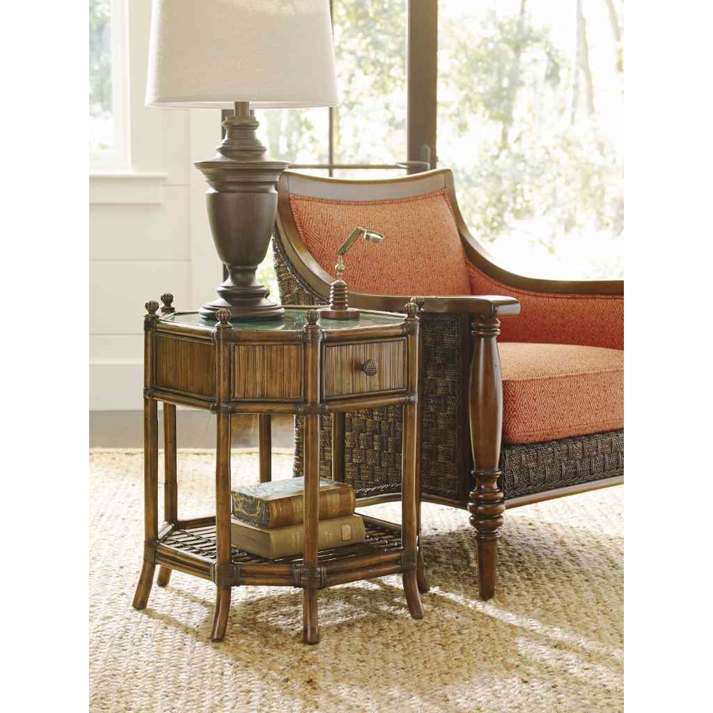 Flamingo Octagonal End Table Brown