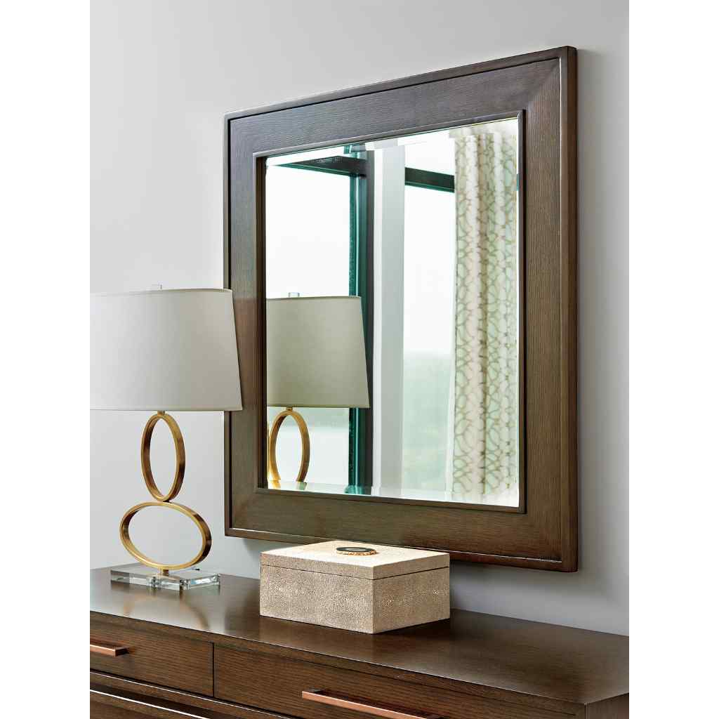 Gallerie Square Mirror Brown