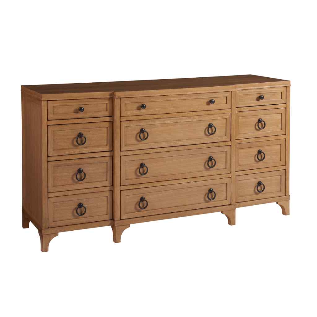 Garnet Breakfront Dresser - Newport Brown