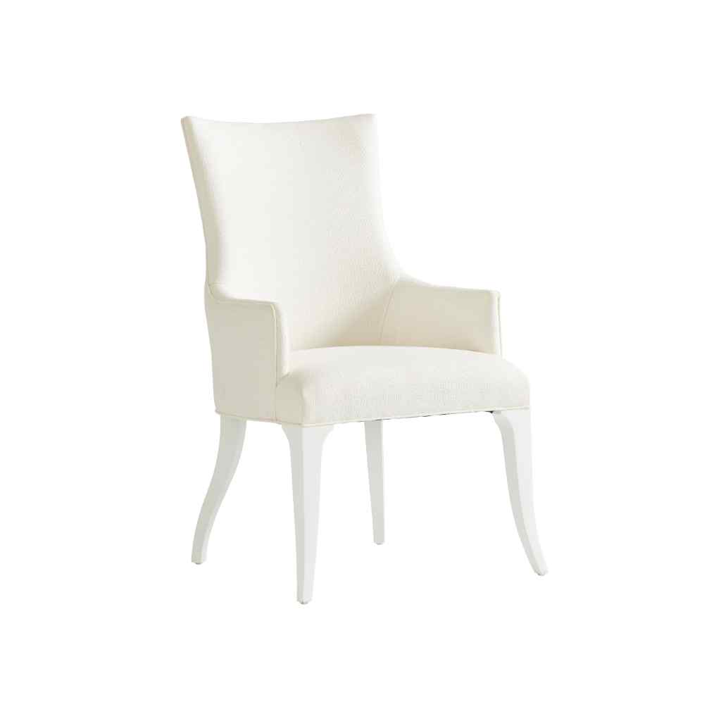 Geneva Upholstered Arm Chair - Avondale White