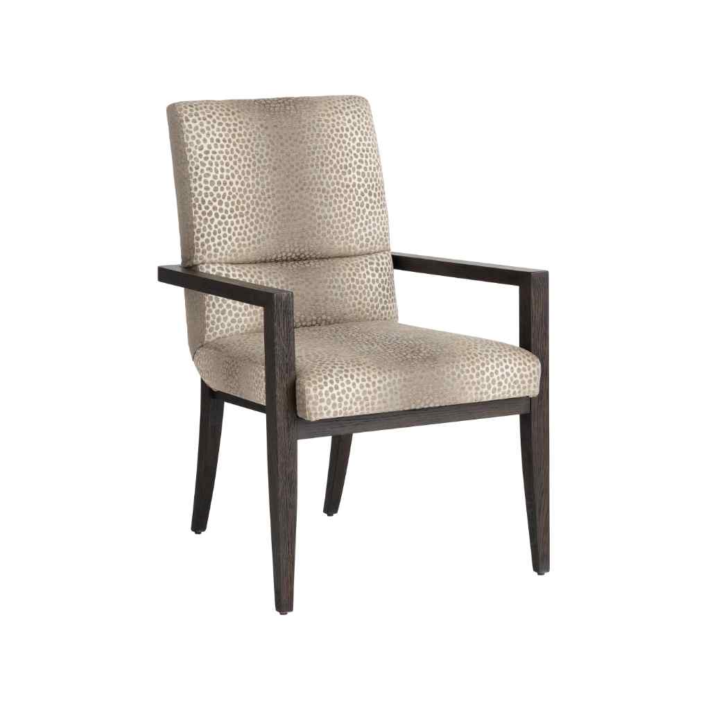 Glenwild Upholstered Arm Chair - Park City Brown with Leopard