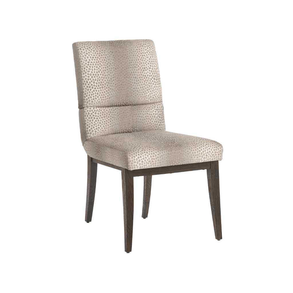 Glenwild Upholstered Side Chair - Park City Brown with Leopard