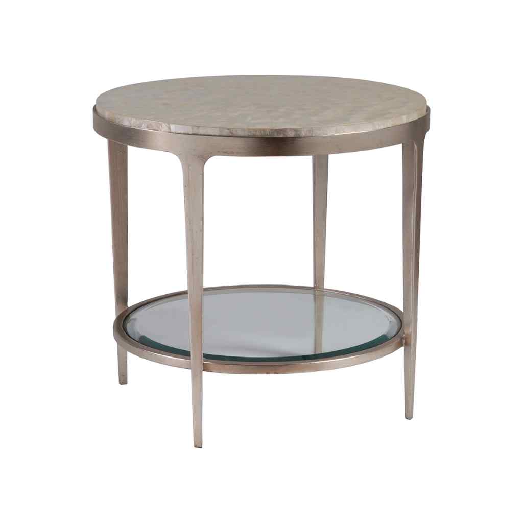 Gravitas Round End Table Brown