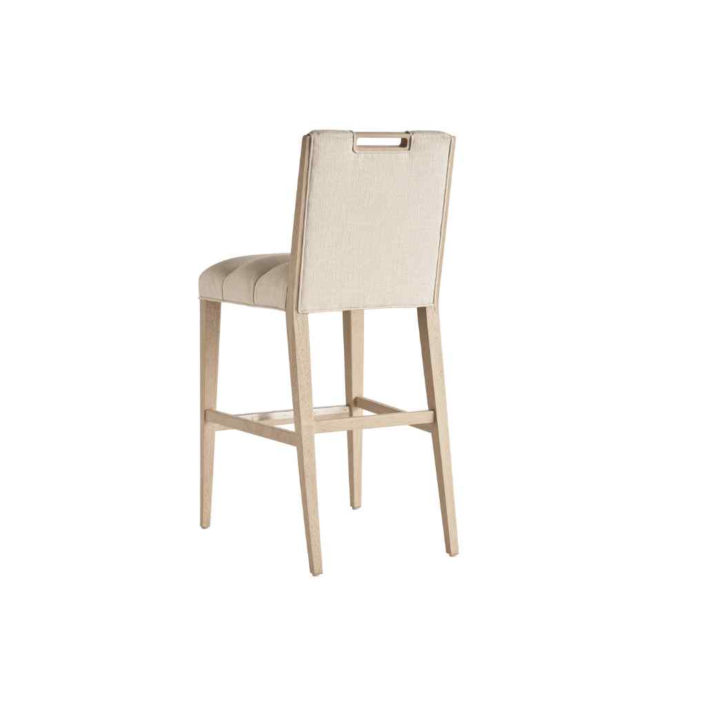 Greer Channeled Upholstered Bar Stool - Sunset Key Biscayne