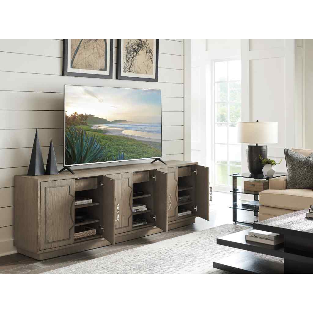 Grove Park Long Media Console Brown