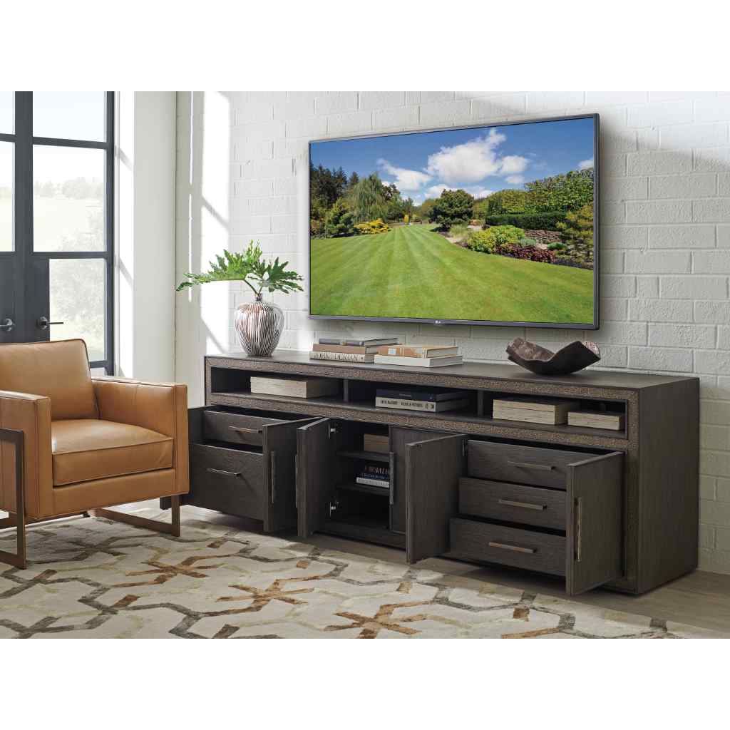 Hampton Long Media-Home Office Console Brown