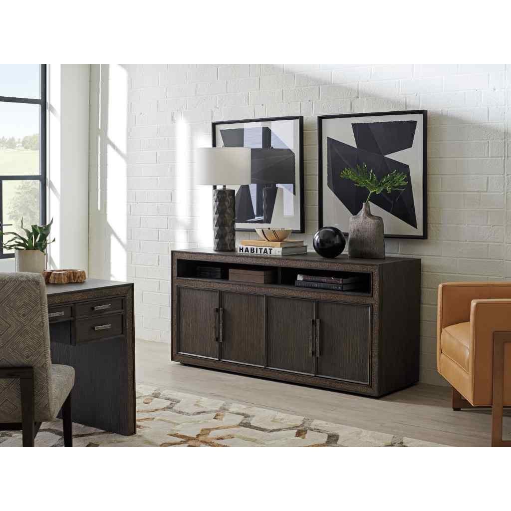 Hampton Media-Home Office Console Brown