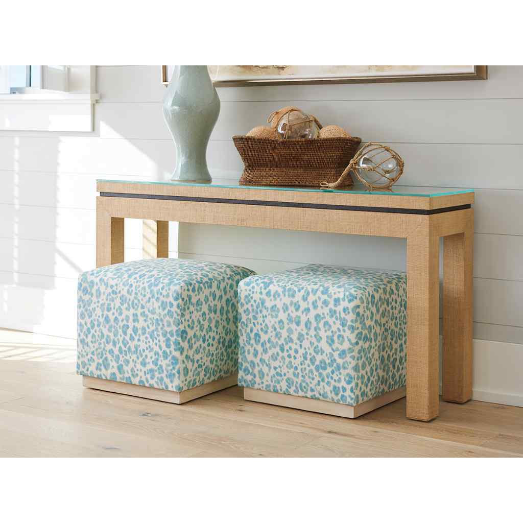 Harbor Raffia Console Brown