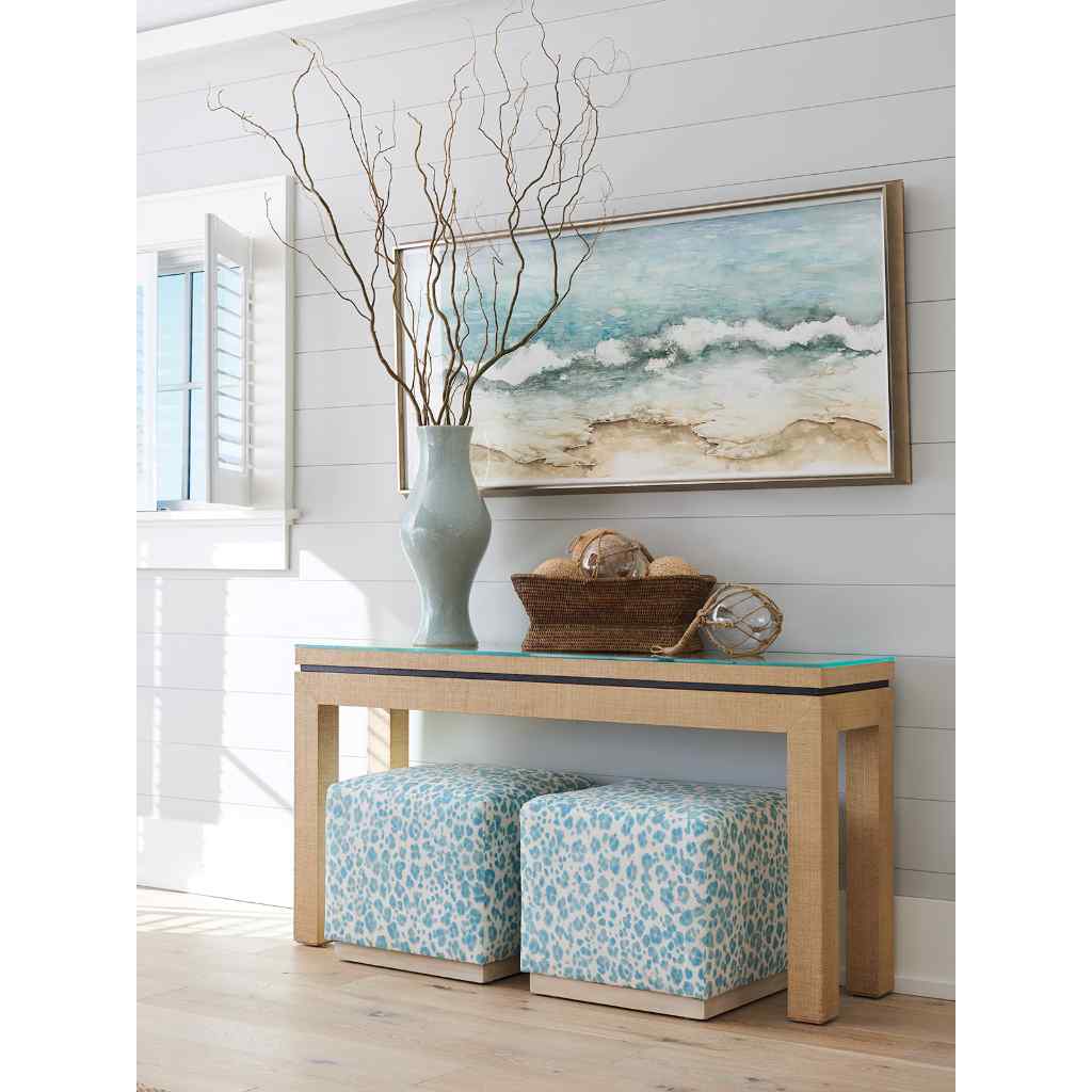 Harbor Raffia Console Brown