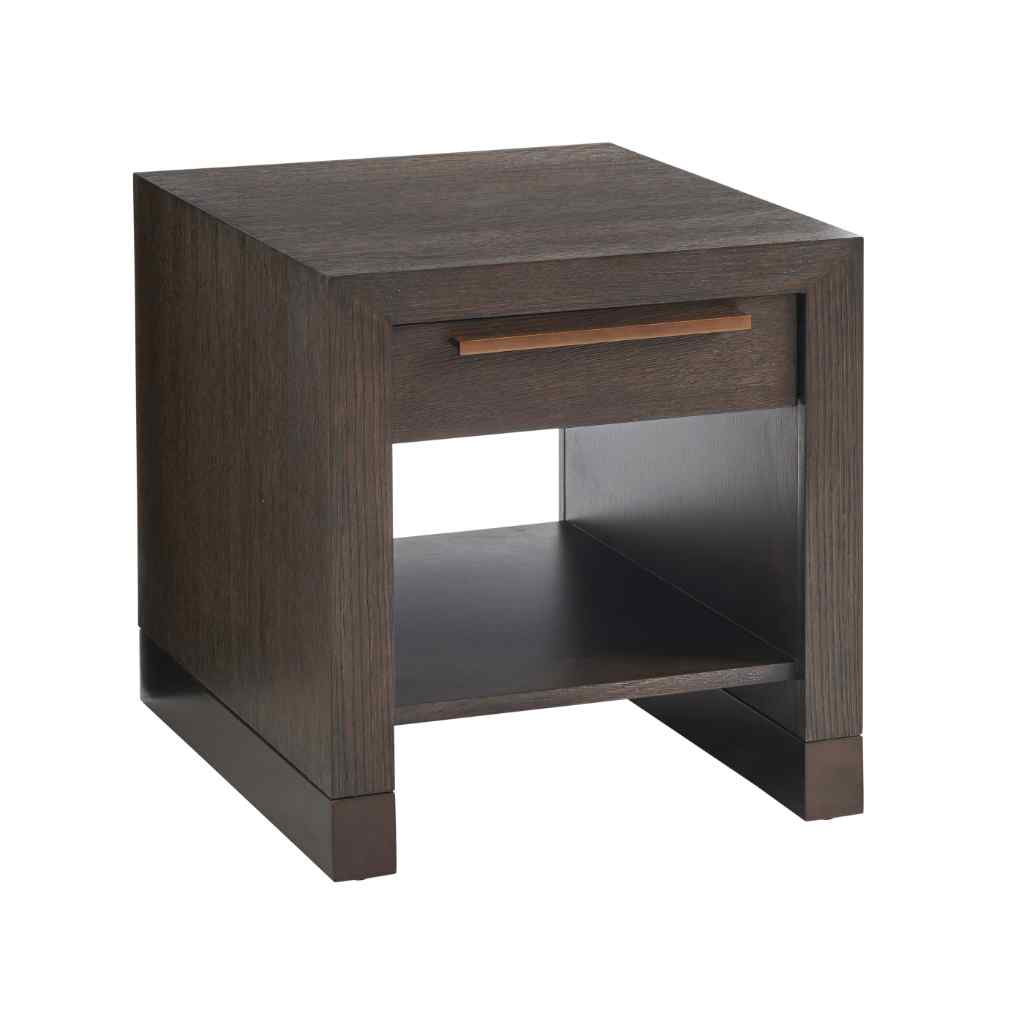 Heber Drawer End Table Brown