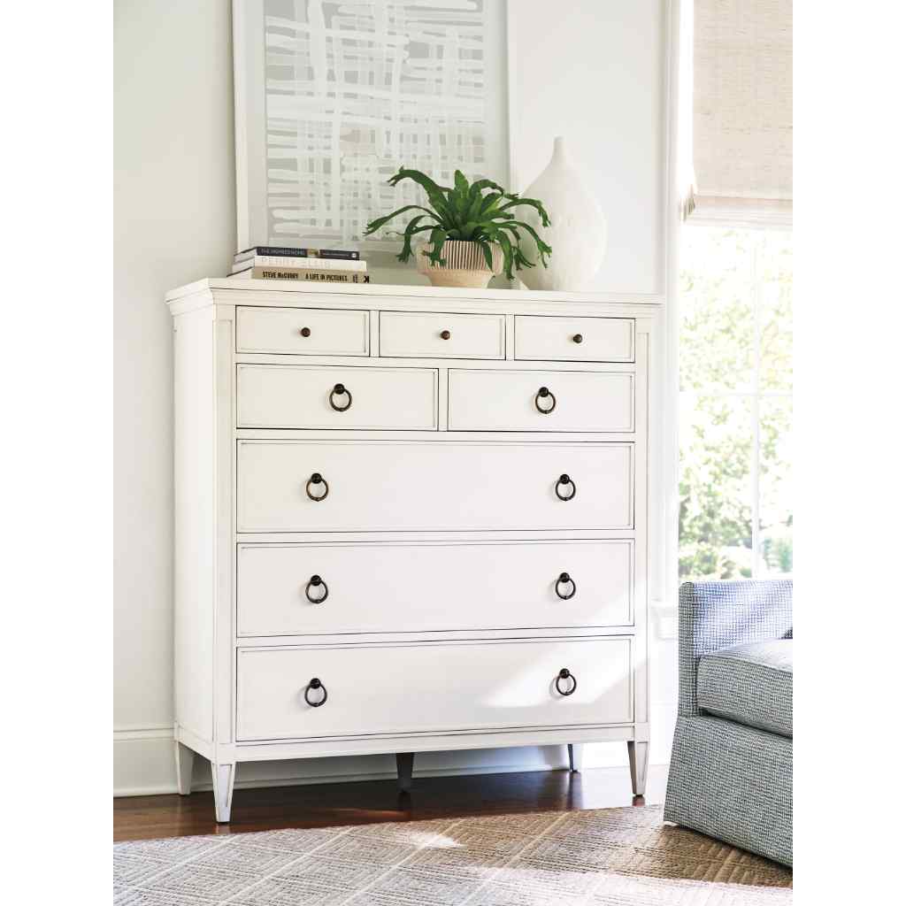 Heisler Drawer Chest - Laguna White