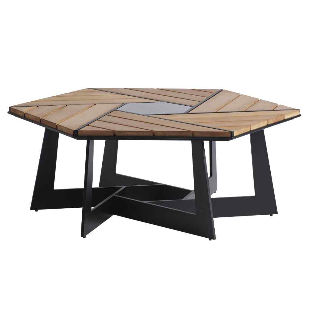 Hexagonal Cocktail Table Brown