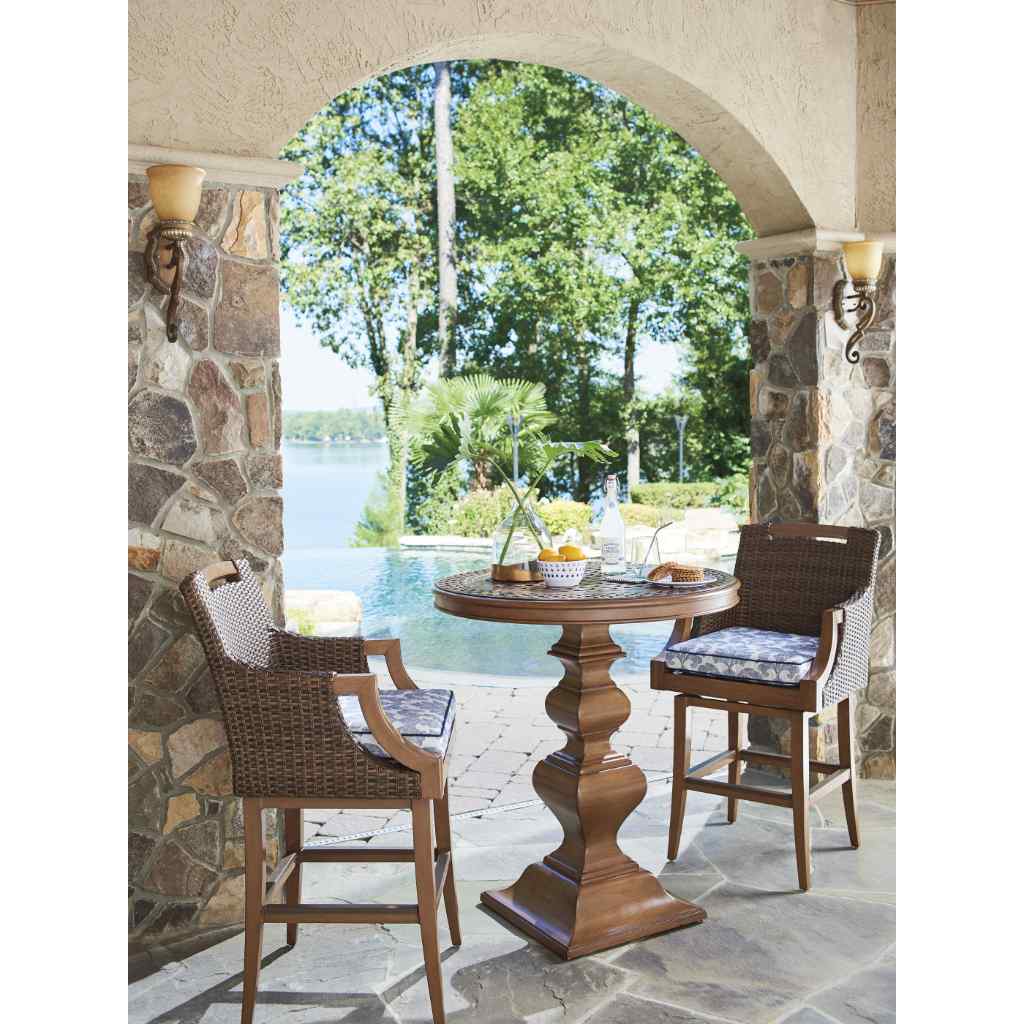 High-Low Bistro Table - Harbor Isle Brown