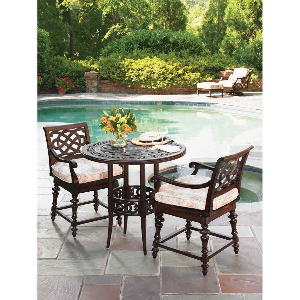 High-Low Bistro Table - Royal Kahala Black Sands Brown