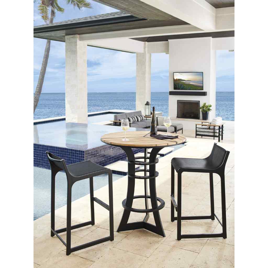 High-Low Bistro Table - South Beach Brown