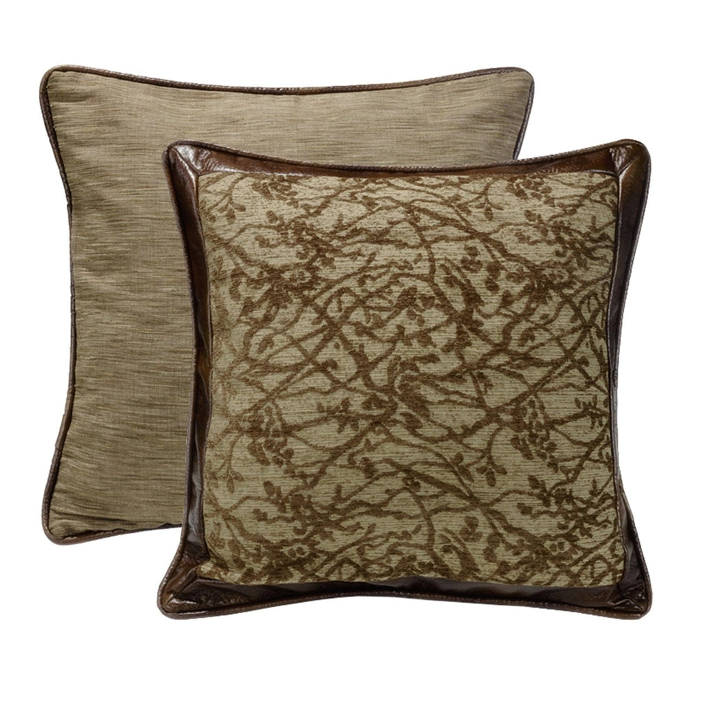 Highland Lodge Branches Motif Reversible Euro Sham from HiEnd Accents