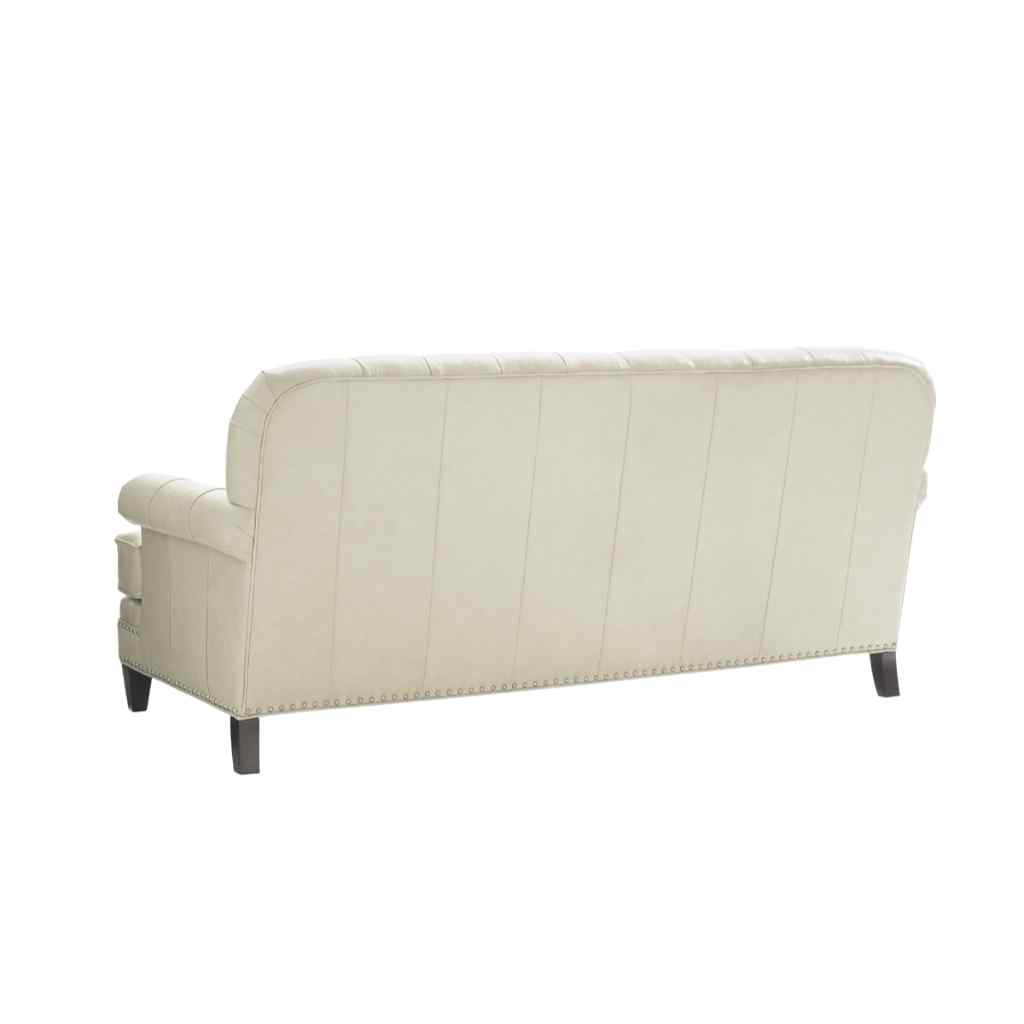 Hillstead Leather Settee Oyster