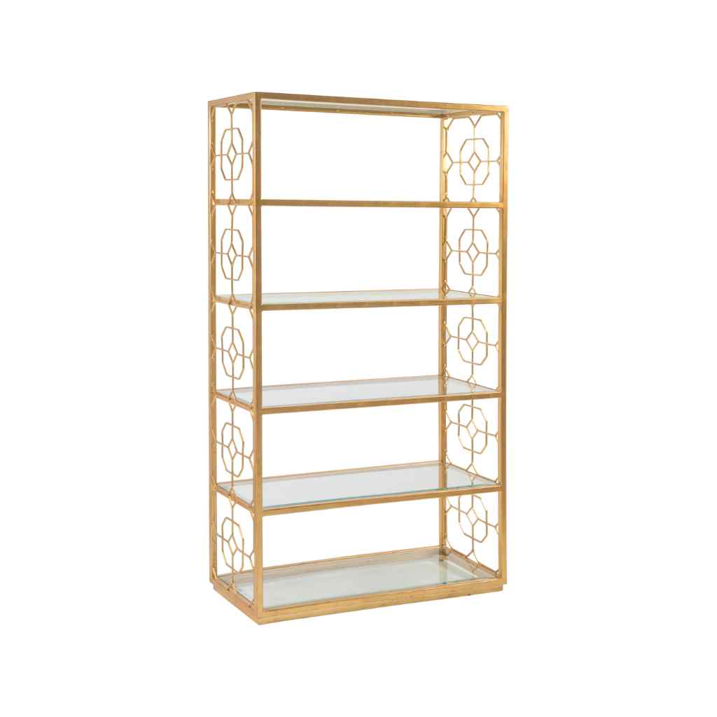 Honeycomb Etagere - Metal Designs Gold